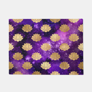 Paillasson Motif Mandala Dharma Galaxie Or & Violet