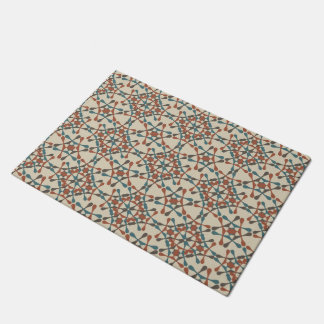 Paillasson Motif marocain 2 (marron et bleu)