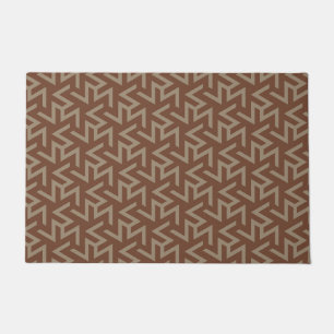 Paillasson Motif moderne rétro Abstrait du milieu du siècle e