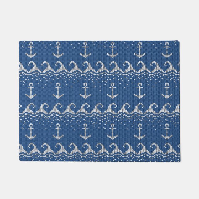 Paillasson Motif nautique de Knit (Devant)