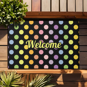 Paillasson Motif Pois Rainbow
