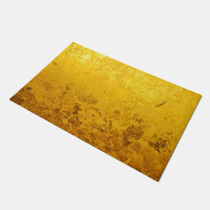 Paillasson Motif PUR de FEUILLE d'OR + votre texte/photo