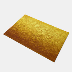 Paillasson Motif PUR de PAPIER d'OR + votre texte/photo