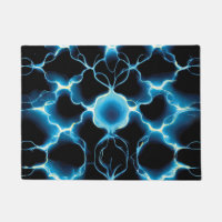 Motif répétitif de synthèse électrique bleue