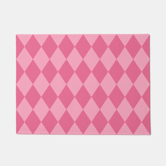 Paillasson Motif rose de diamant de harlequin (Devant)