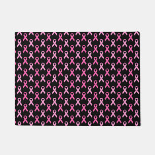 Paillasson Motif Ruban Rose pour la sensibilisation au cancer