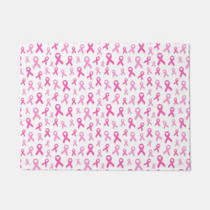 Paillasson Motif Ruban Rose – Sensibilisation au Cancer du Se
