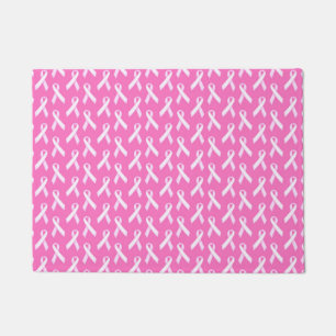 Paillasson Motif Ruban Rose – Sensibilisation au Cancer du Se