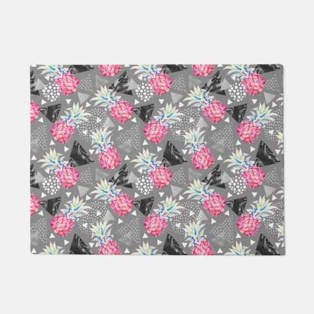 Paillasson Motif texturisé par ananas géométrique (Devant)