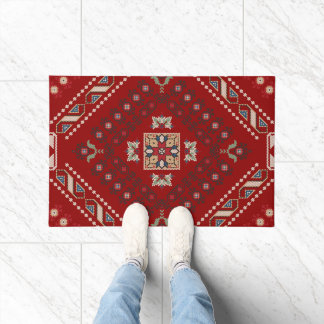 Paillasson Motif traditionnel de broderie folklorique au poin