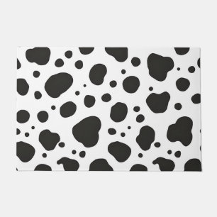 Paillasson Motif Vache Noir Blanc