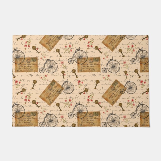 Paillasson motif vintage (Devant)