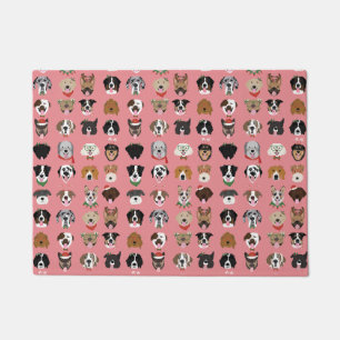 Paillasson Motif visage chien de Noël