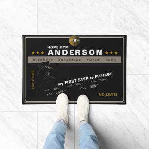 Paillasson Motivation fitness pour les gymnases et les studio