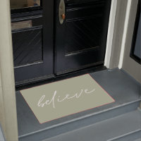 Motivational Believe Script Sage Green