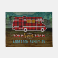 Motorhome RV Camper Travel Van Rustic Personalized