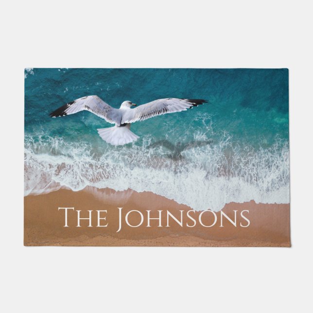 Paillasson Mouette au-dessus de la mer (Devant)