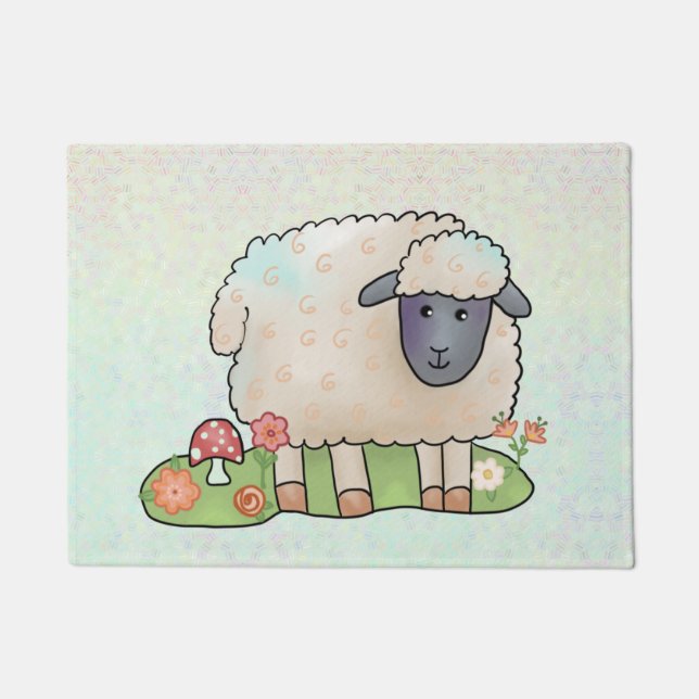 Paillasson Mouton au pâturage (Devant)