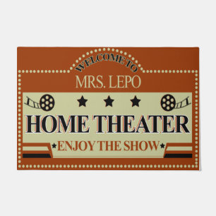Paillasson Movie Theatre Doormat, Home Cinema Caoutchouc Door