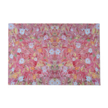 Mulberry Red Floral Mat extérieur