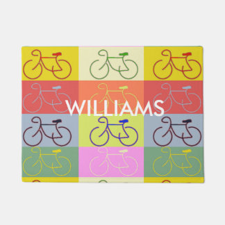 Paillasson Multi-Vélo - Gris, Jaune, Vert, Rouge