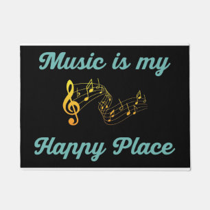 Paillasson Music art music is my happy place