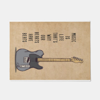 Paillasson Musique Art La musique c'est la vie