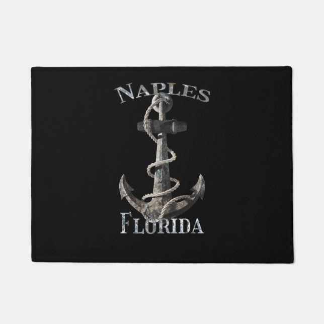 Paillasson Naples Florida Vacation Ancre nautique (Devant)