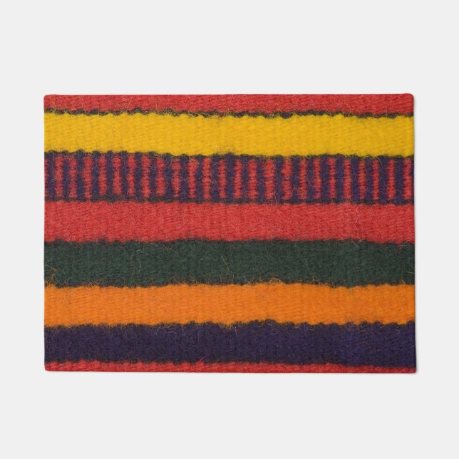 Paillasson Native American Indian rainbow color (Devant)