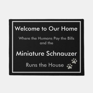 Paillasson Natte bienvenue de Schnauzer