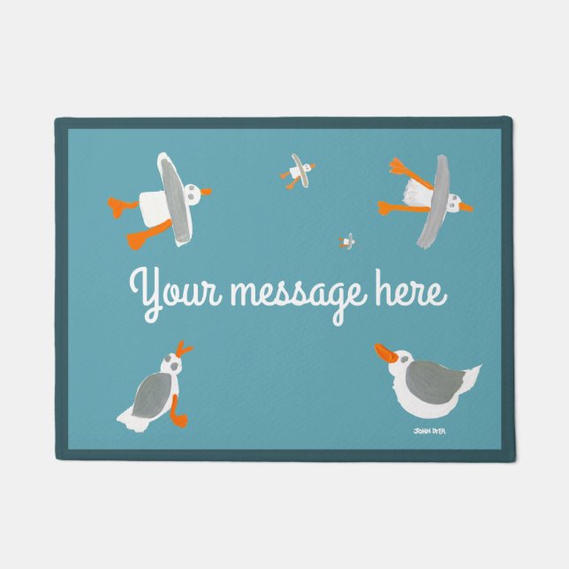 Paillasson Natte cornouaillaise de mouette de tinctorial de (Devant)