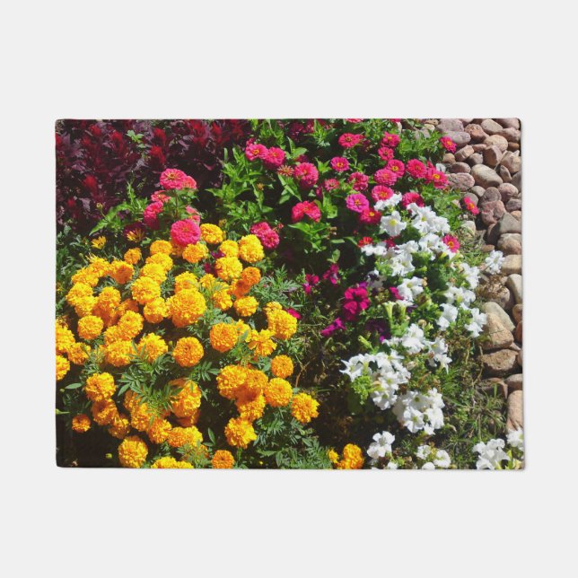Paillasson Natte de mélange de fleur de Celosia de pétunia de (Devant)