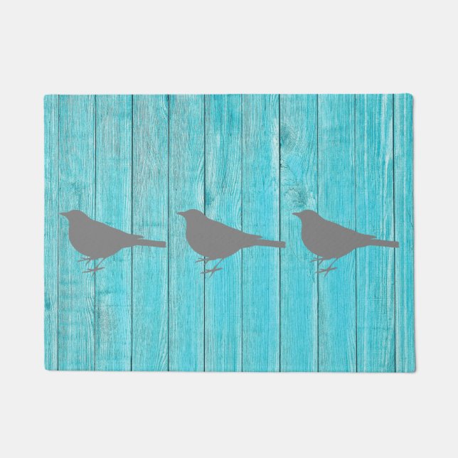 Paillasson Natte de trois petite oiseaux (Devant)