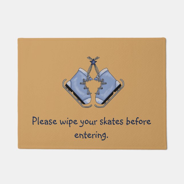 Paillasson Natte délicieuse de patineurs de glace (Devant)