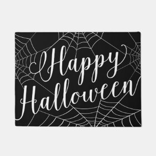 Paillasson Natte heureuse de toile d'araignée de Halloween