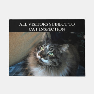 Paillasson Natte irrésistible de Zorro d'inspection de chat
