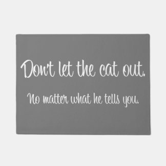 Paillasson "Natte ne laissez pas chat"