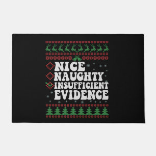 Paillasson Naughty Et Nice Insuffisance Évid Drôle Mauvais No