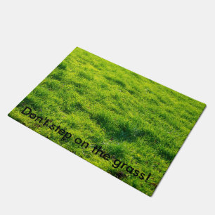 Paillasson "Ne faites pas un pas sur l'herbe !" Natte