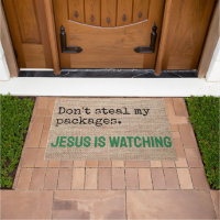 Ne volez pas mes paquets Jésus regarde