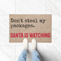 Ne volez pas mes paquets Père Noël regarde drôle