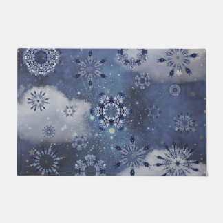 Paillasson Neige bleue
