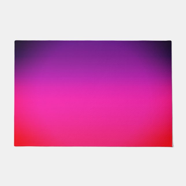 Paillasson Neon Purple et pink ombre design abstrait (Devant)
