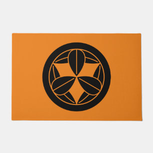 Paillasson Neuf feuilles de bambou en cercle