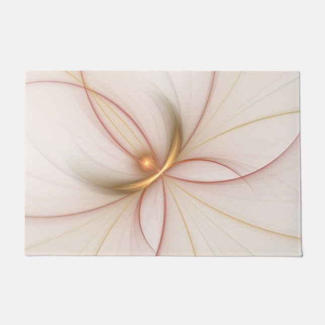 Paillasson Noble Cuivre Et Or Abstrait Art Fractal Moderne (Devant)