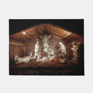 Paillasson Noël Avent Jésus Nativité Manger Scène