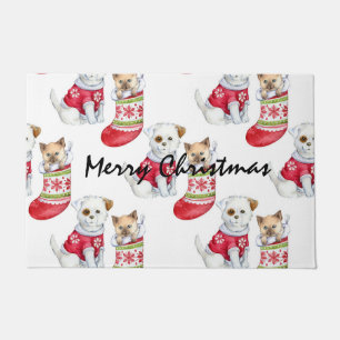 Paillasson Noel Chien & Chat Stockings