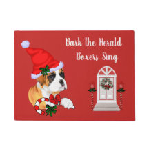 Noël du chien de boîte mignon