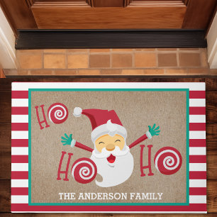 Paillasson Noël du Père Noël personnalisé