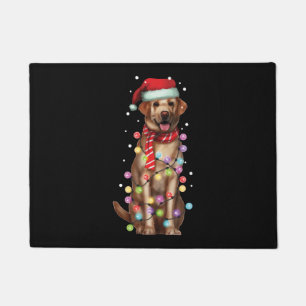 Paillasson Noël Funny Labrador Père Noël Chien Noël Cadeau